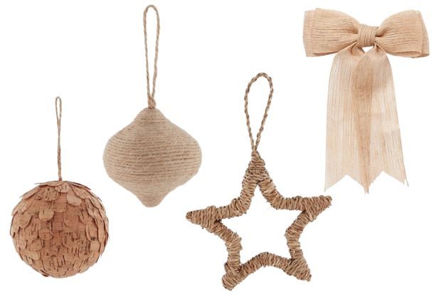 Natural tree decorations from B&Q