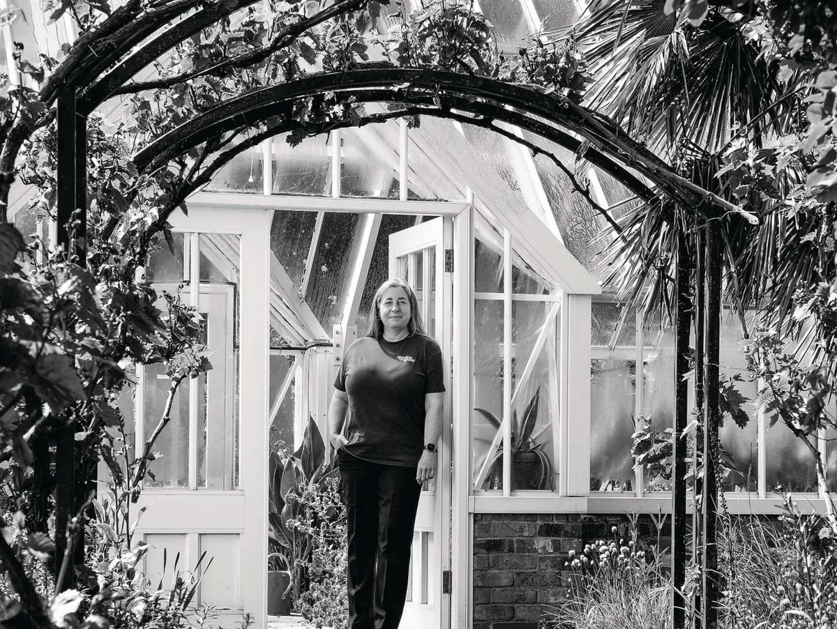 Catrina Fenton Catrina Fenton, head of the Heritage Seed Library, in the glasshouses of Garden Organic in Ryton, Warwickshire