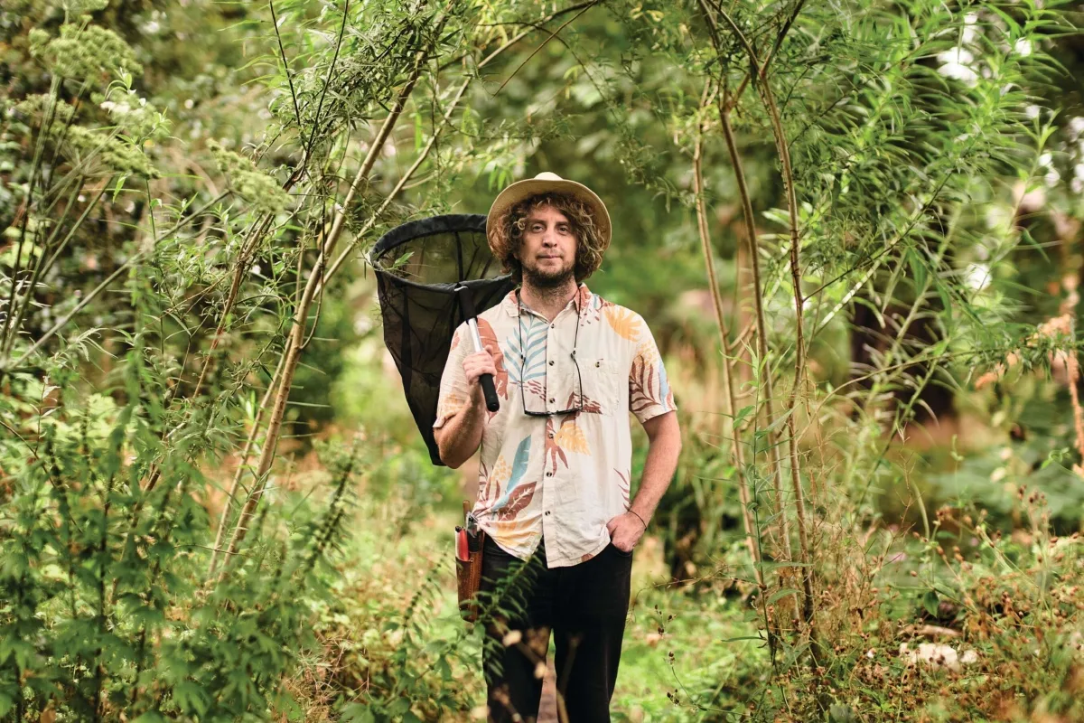 Benny Hawksbee gardener Man stood in garden