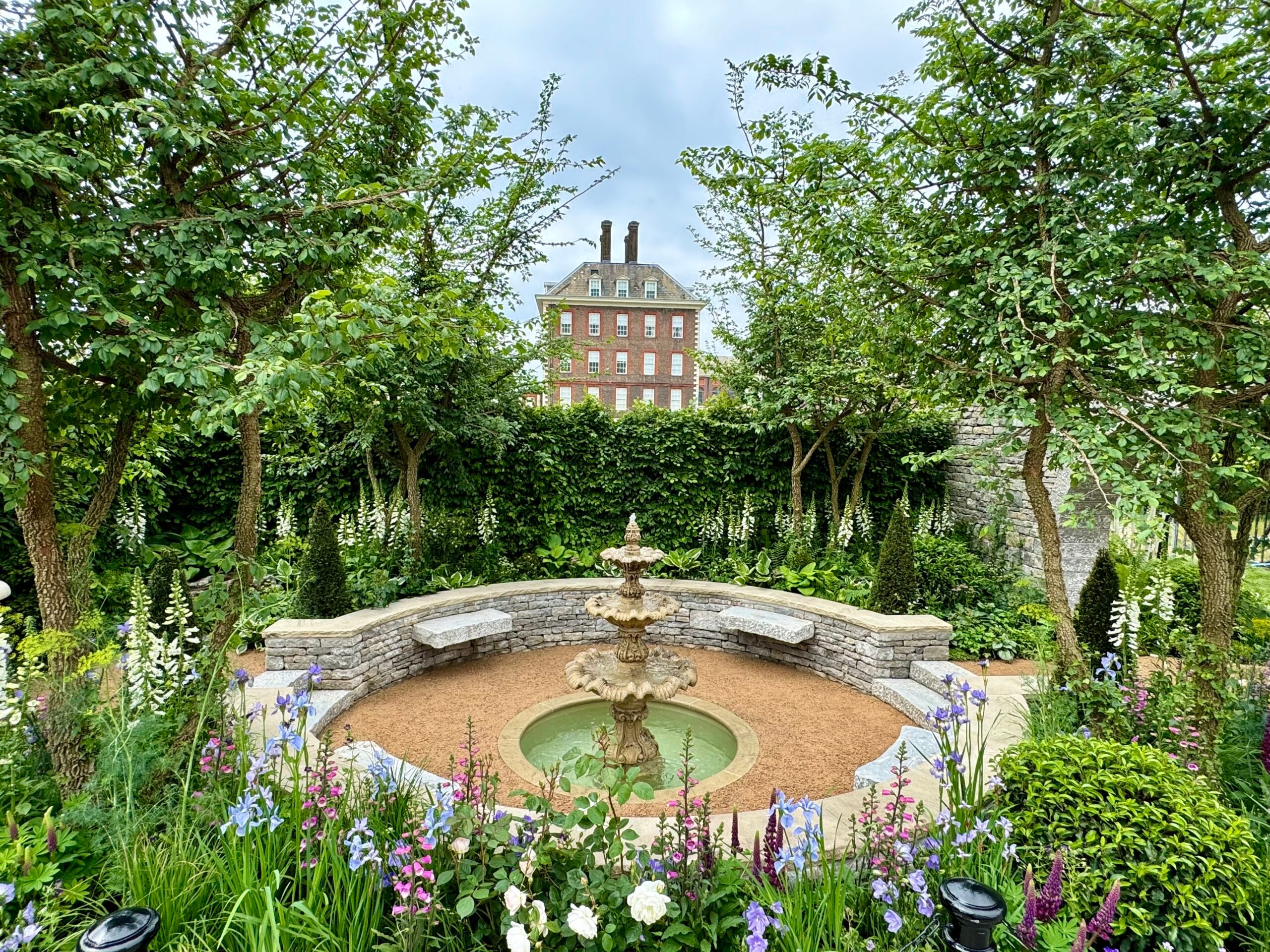 The Bridgerton Garden at RHS Chelsea Flower Show, designed by Holly Johnston