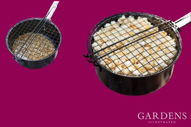 BBQ Popcorn Pan By all things Brighton beautiful on a pink background