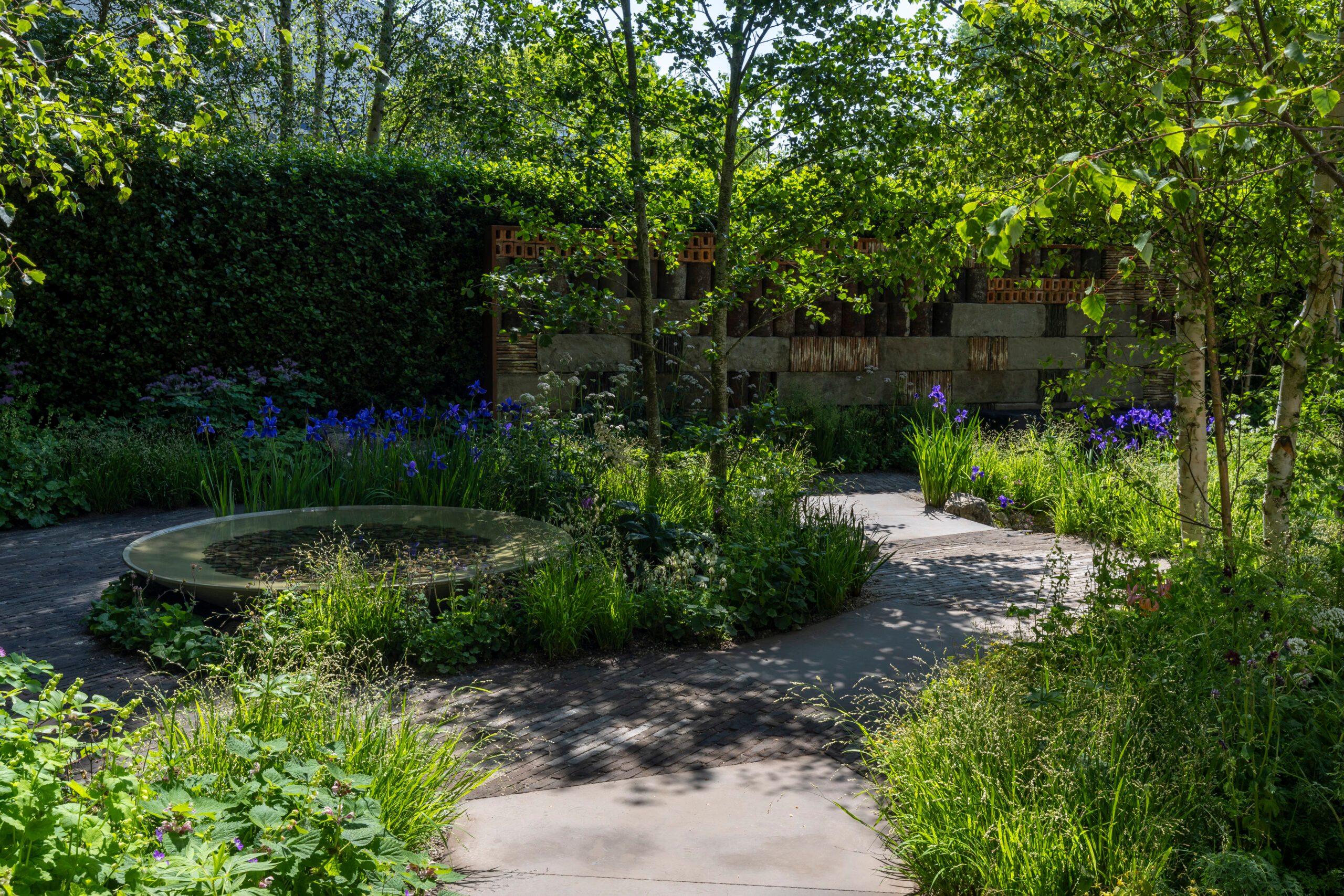 Muscular Dystrophy UK – Forest Bathing Garden at RHS Chelsea Flower Show. Designed by Ula Maria
