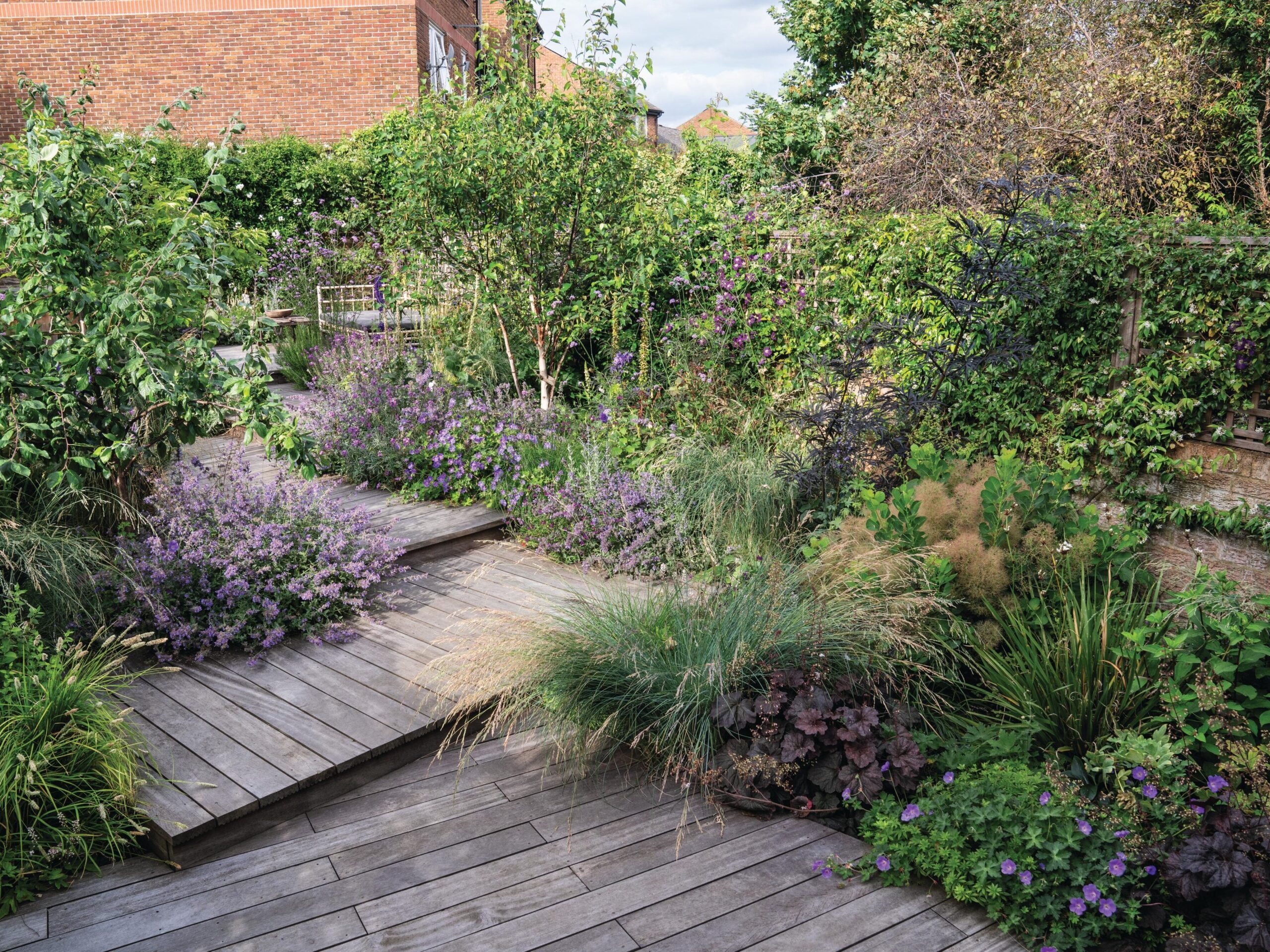 Garden borders and path