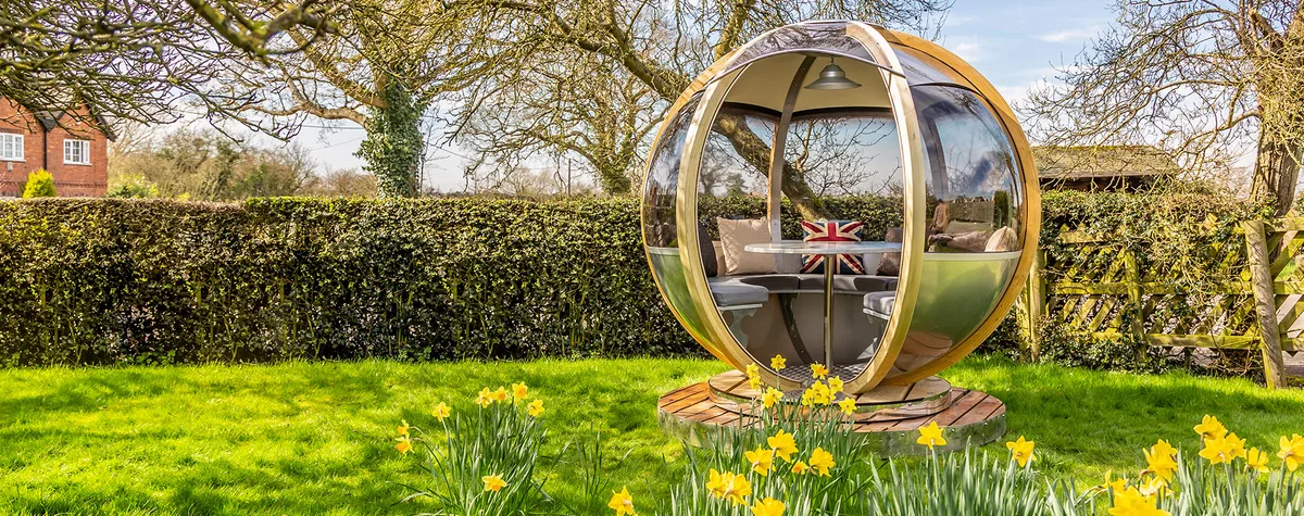 Ornate Garden Luxury Rotating Pod / Credit: ornategarden.com Ornate Garden Luxury Rotating Pod / Credit: ornategarden.com