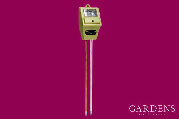 Wilko Soil Moisture and pH Tester on a pink background