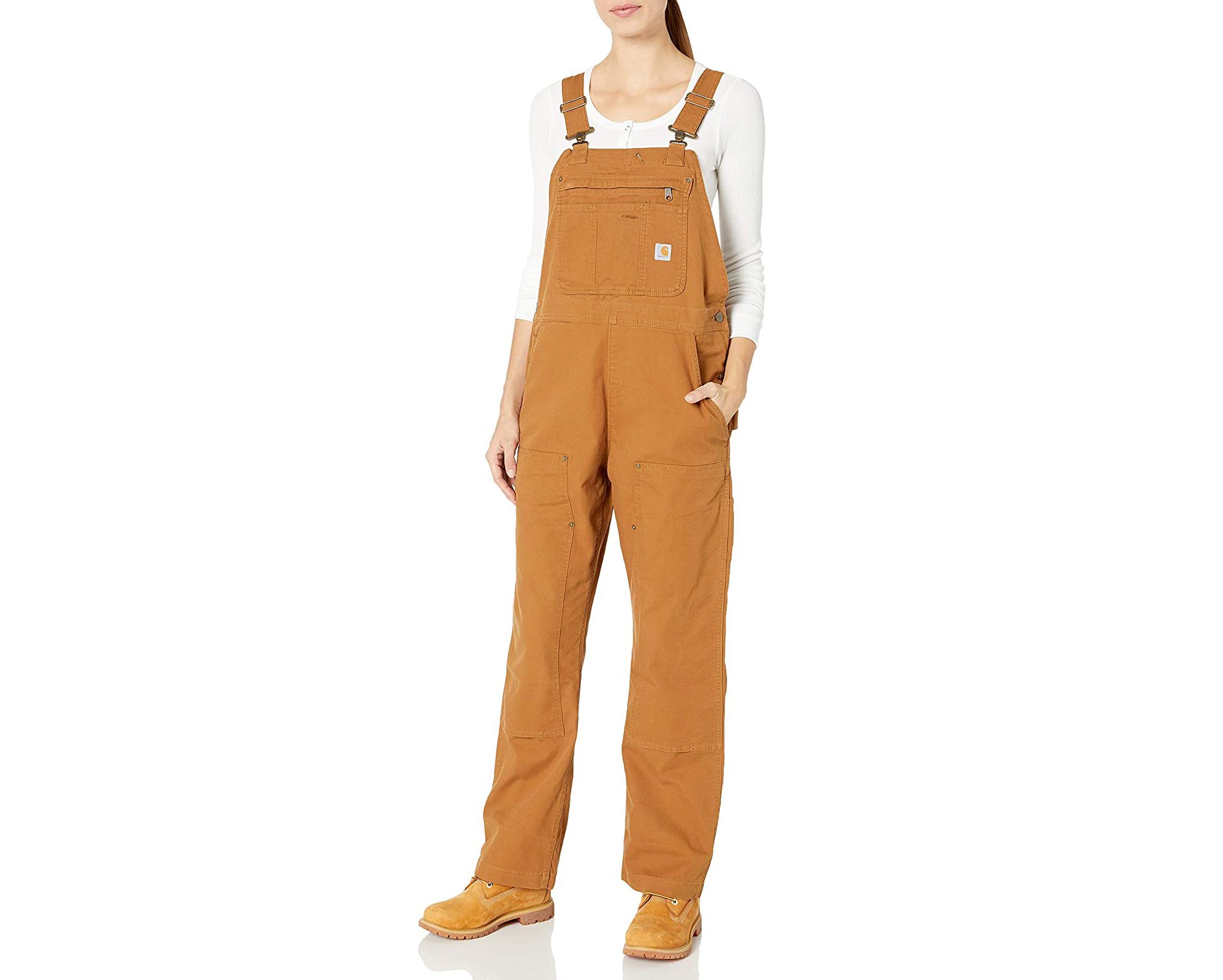 Carhartt Women's Overalls on white background
