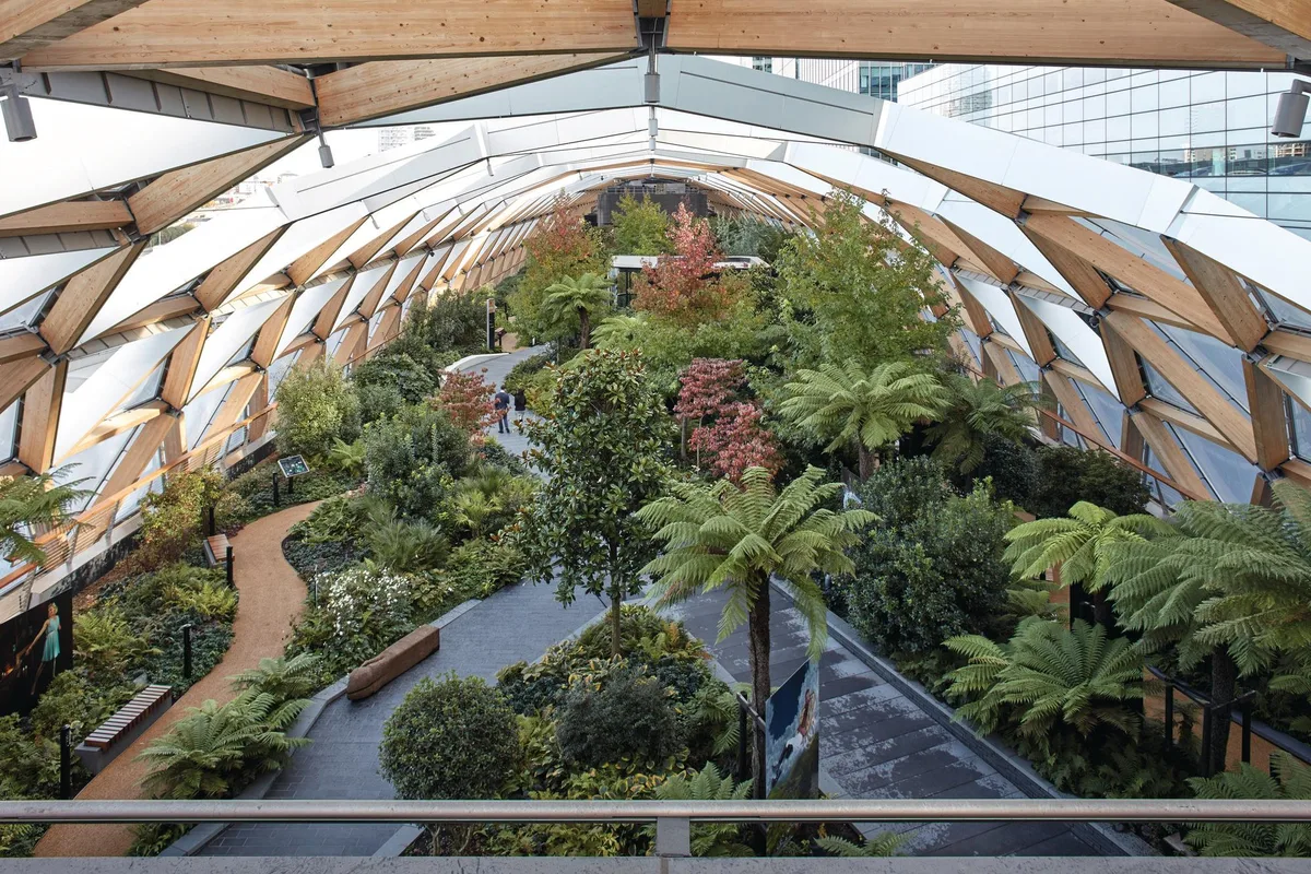 Crossrail Place roof garden Crossrail Place roof garden