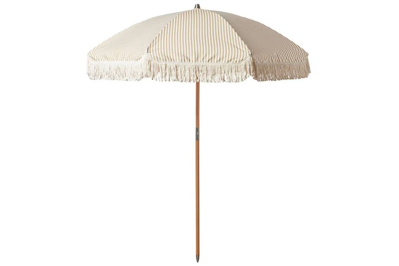 Sand Pinstripe Parasol on a white background