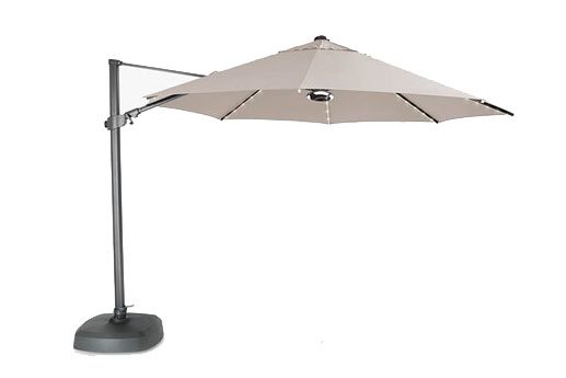 Kettler 3.5m Freestanding Arm LED Light Wireless Speaker Parasol