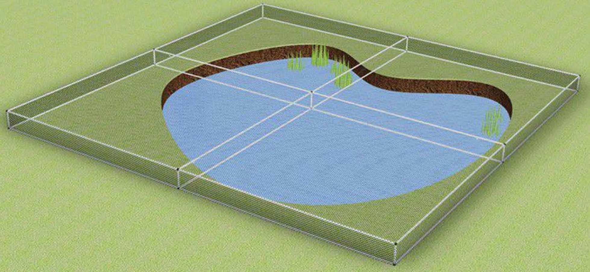 Raised Aluminium Pond Cover
