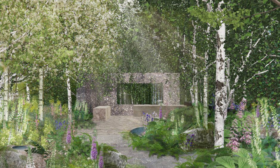 Muscular Dystrophy UK - Forest Bathing Garden designed by Ula Maria