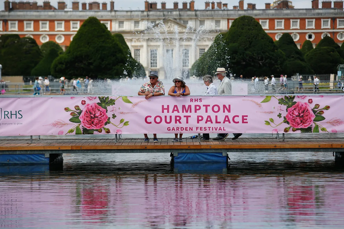 Visitors at RHS Hampton Court Palace Garden Festival Visitors at RHS Hampton Court Palace Garden Festival