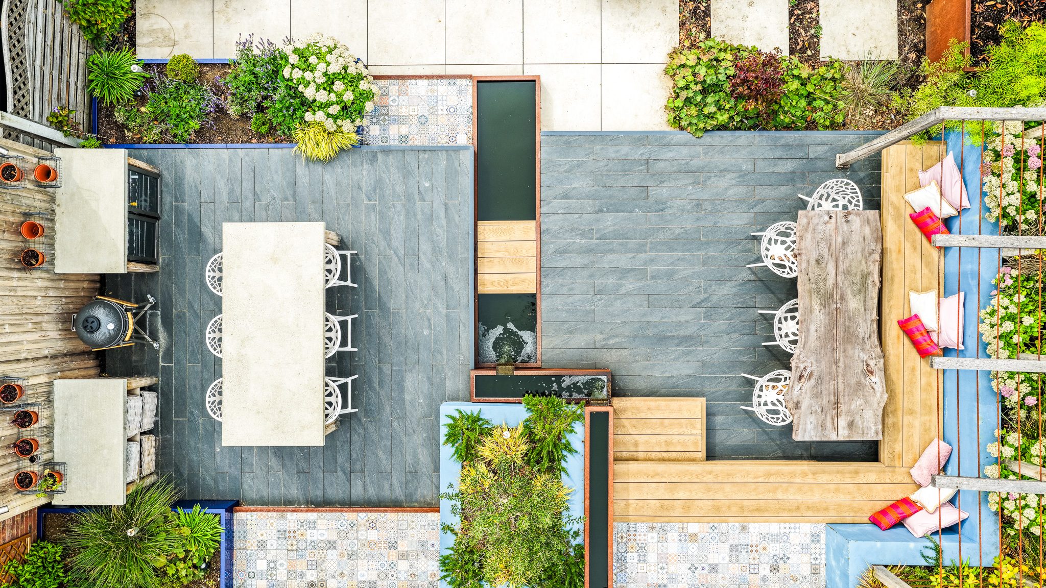 A garden in Essex designed by Katrina Kieffer-Wells of Earth Designs showcases creating a lived-in space.