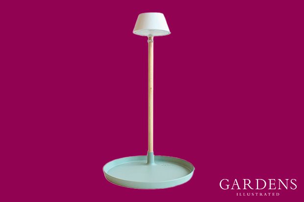 Plant grow light on a pink background