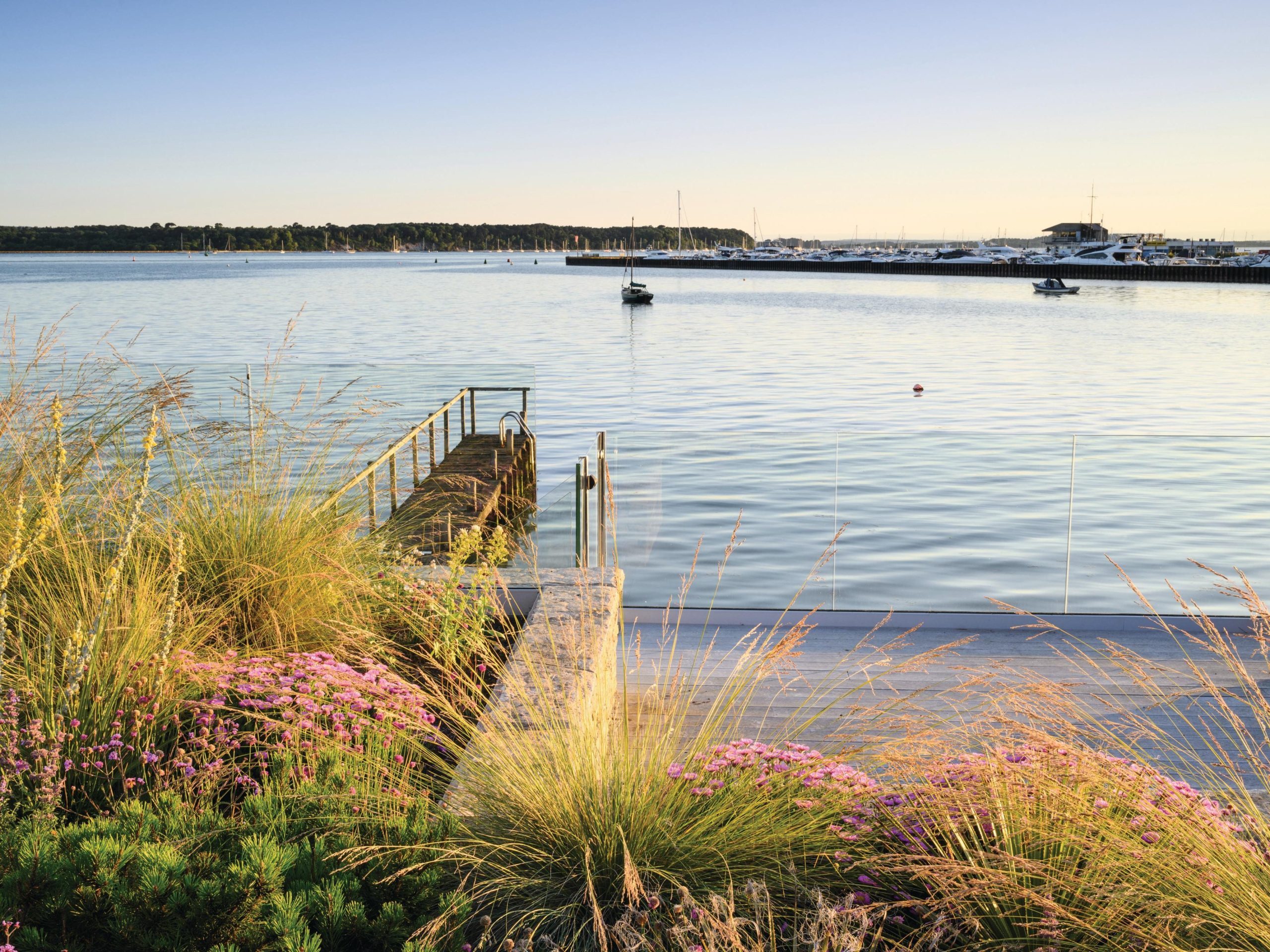 Garden and jetty