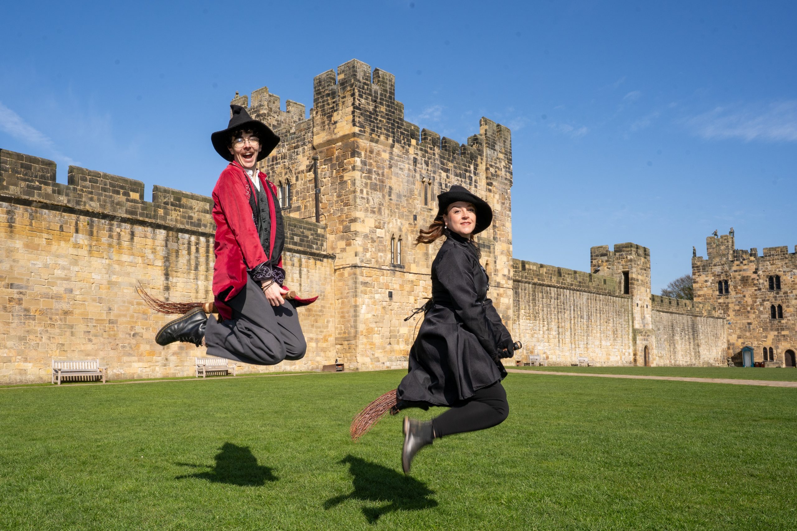 Broomstick training at Alnwick Castle