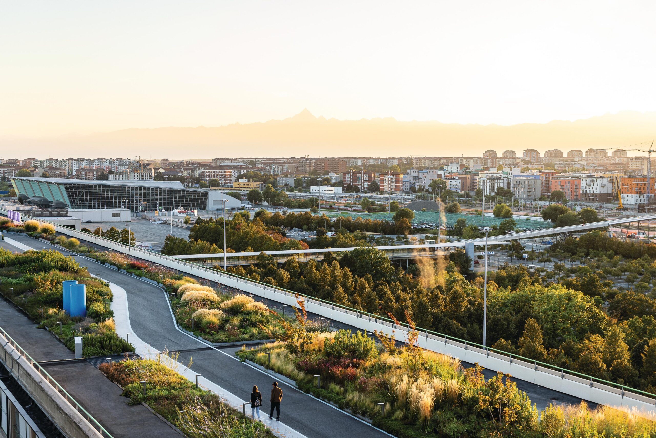 Fiat factory building, Lingotto, from Benedetto Camerana and landscape architect Cristiana Ruspa from Giardino Segreto