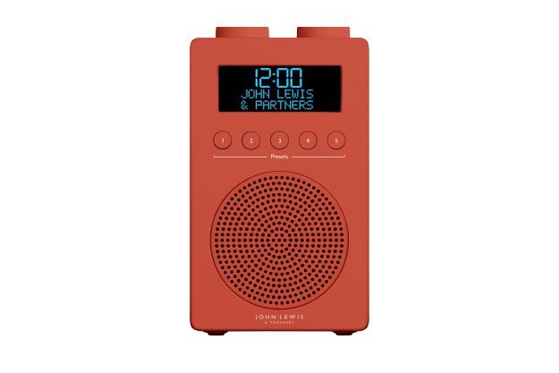 John Lewis ANYDAY Spectrum Solo Portable DAB+ FM Digital Radio on a white background