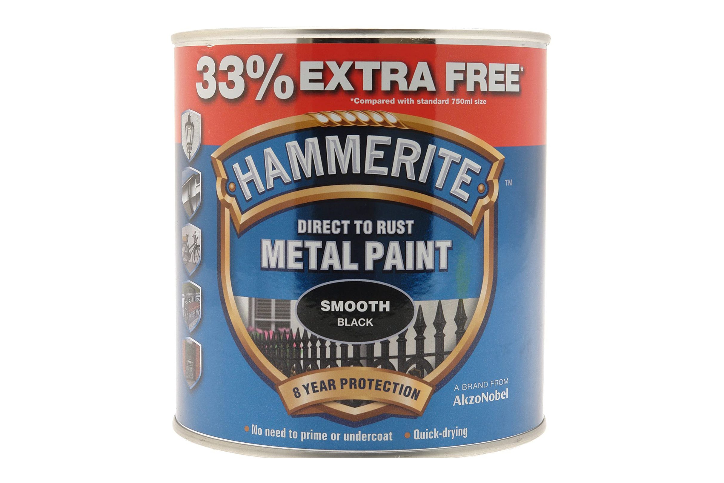 Hammerite Metal Paint, smooth black